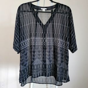 Preloved H&M Kimono Sheer Top (s12 / XL)